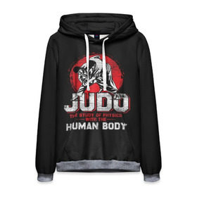 Мужская толстовка 3D с принтом Judo в городе Новоалтайск, 100% полиэстер | двухслойный капюшон со шнурком для регулировки, мягкие манжеты на рукавах и по низу толстовки, спереди карман-кенгуру с мягким внутренним слоем. | guruma | judo | kata otoshi | бой | борьба | дзюдзюцу | дзюдо | кимоно | мотивация | мягкий | приемы | путь | сила | скорость | спорт | стиль | татами | япония