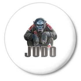 Значок с принтом Judo в городе Новоалтайск,  металл | круглая форма, металлическая застежка в виде булавки | glory | guruma | judo | kata otoshi | m 1 | ufc | бой | борьба | дзюдзюцу | дзюдо | кимоно | мотивация | мягкий | приемы | путь | сила | скорость | спорт | стиль | татами | япония