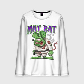 Мужской лонгслив 3D с принтом MAT RAT в городе Новоалтайск, 100% полиэстер | длинные рукава, круглый вырез горловины, полуприлегающий силуэт | glory | guruma | judo | kata otoshi | m 1 | ufc | бой | борьба | дзюдзюцу | дзюдо | кимоно | мотивация | мягкий | приемы | путь | сила | скорость | спорт | стиль | татами | япония