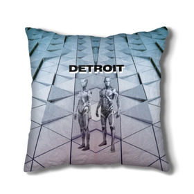 Подушка 3D с принтом Detroit: Вecome Human в городе Новоалтайск, наволочка – 100% полиэстер, наполнитель – холлофайбер (легкий наполнитель, не вызывает аллергию). | состоит из подушки и наволочки. Наволочка на молнии, легко снимается для стирки | Тематика изображения на принте: 3d | cтать человеком | detroit city | detroit: вecome human | игра | интерактивная | квест | кинематограф | приключения | франция