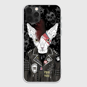 Чехол для iPhone 12 Pro Max с принтом Кот в косухе в городе Новоалтайск, Силикон |  | anarchy | breed | cat | clothes | cool | hairstyle | icon | jacket | kote | mohawk | muzzle | piercing | punk | riveting | rock | skull | sphinx | spikes | tattoo | анархия | значок | ирокез | к | клепки | кот | котик | котэ | круто | куртка | оде