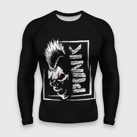 Мужской рашгард 3D с принтом Punk в городе Новоалтайск,  |  | anarchy | anger | black | emblem | hair | hairstyle | horror | illustration | look | mohawk | punk | red | scar | scary | skull | terrible | white | анархия | белый | взгляд | волосы | злость | иллюстрация | ирокез | красный | панк | прическа | страшный |
