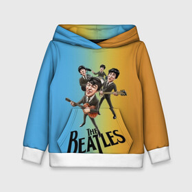 Детская толстовка 3D с принтом The Beatles в городе Новоалтайск, 100% полиэстер | двухслойный капюшон со шнурком для регулировки, мягкие манжеты на рукавах и по низу толстовки, спереди карман-кенгуру с мягким внутренним слоем | george harrison | john lennon | paul mccartney | psychedelic rock | ringo starr | the beatles | англия | ансамбль | джон леннон | джордж харрисон | пол маккартни | психоделический рок | ринго старр