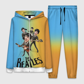 Женский костюм 3D с принтом The Beatles в городе Новоалтайск,  |  | george harrison | john lennon | paul mccartney | psychedelic rock | ringo starr | the beatles | англия | ансамбль | джон леннон | джордж харрисон | пол маккартни | психоделический рок | ринго старр