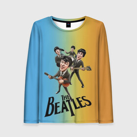 Женский лонгслив 3D с принтом The Beatles в городе Новоалтайск, 100% полиэстер | длинные рукава, круглый вырез горловины, полуприлегающий силуэт | george harrison | john lennon | paul mccartney | psychedelic rock | ringo starr | the beatles | англия | ансамбль | джон леннон | джордж харрисон | пол маккартни | психоделический рок | ринго старр