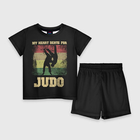Детский костюм с шортами 3D с принтом Judo в городе Новоалтайск,  |  | Тематика изображения на принте: glory | guruma | judo | kata otoshi | m 1 | ufc | бой | борьба | дзюдзюцу | дзюдо | кимоно | мотивация | мягкий | приемы | путь | сила | скорость | спорт | стиль | татами | япония