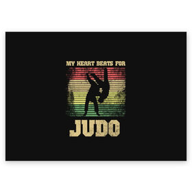 Поздравительная открытка с принтом Judo в городе Новоалтайск, 100% бумага | плотность бумаги 280 г/м2, матовая, на обратной стороне линовка и место для марки
 | glory | guruma | judo | kata otoshi | m 1 | ufc | бой | борьба | дзюдзюцу | дзюдо | кимоно | мотивация | мягкий | приемы | путь | сила | скорость | спорт | стиль | татами | япония