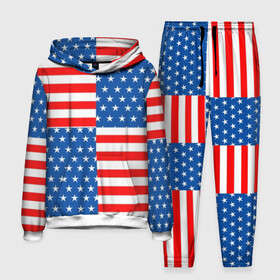 Мужской костюм 3D (с толстовкой) с принтом США в городе Новоалтайск,  |  | flag | stars | usa | usa flag | америка | американский флаг | звезды | надписи | полосы | сша | флаг | флаг сша
