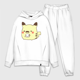 Мужской костюм хлопок OVERSIZE с принтом Детектив Кофе в городе Новоалтайск,  |  | detective pikachu | instinct | mystic | pikachu | pokeball | pokemon | pokemon go | valor | вейлор | детектив пикачу | инстинкт | мистик | пикачу | покебол | покемон | покемон го