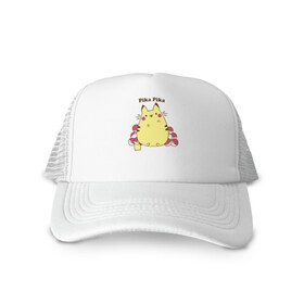 Кепка тракер с сеткой с принтом Pika Pika в городе Новоалтайск, трикотажное полотно; задняя часть — сетка | длинный козырек, универсальный размер, пластиковая застежка | detective pikachu | instinct | mystic | pikachu | pokeball | pokemon | pokemon go | valor | вейлор | детектив пикачу | инстинкт | мистик | пикачу | покебол | покемон | покемон го