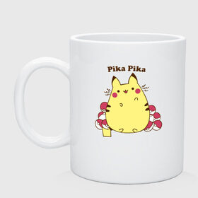 Кружка с принтом Pika Pika в городе Новоалтайск, керамика | объем — 330 мл, диаметр — 80 мм. Принт наносится на бока кружки, можно сделать два разных изображения | detective pikachu | instinct | mystic | pikachu | pokeball | pokemon | pokemon go | valor | вейлор | детектив пикачу | инстинкт | мистик | пикачу | покебол | покемон | покемон го