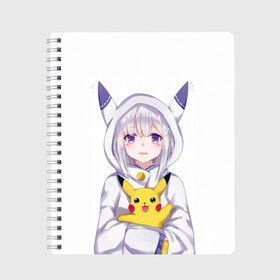 Тетрадь с принтом My Pika в городе Новоалтайск, 100% бумага | 48 листов, плотность листов — 60 г/м2, плотность картонной обложки — 250 г/м2. Листы скреплены сбоку удобной пружинной спиралью. Уголки страниц и обложки скругленные. Цвет линий — светло-серый
 | Тематика изображения на принте: detective pikachu | instinct | mystic | pikachu | pokeball | pokemon | pokemon go | valor | вейлор | детектив пикачу | инстинкт | мистик | пикачу | покебол | покемон | покемон го