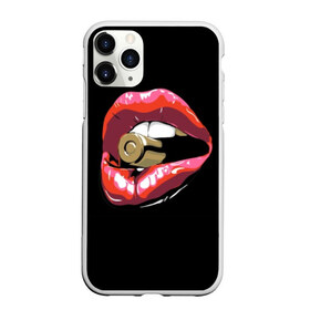 Чехол для iPhone 11 Pro Max матовый с принтом Губы с патроном в городе Новоалтайск, Силикон |  | black | bullet | cartridge | cool | gloss | lips | lipstick | metal | pink | red | sleeve | steel | teeth | weapon | white | белый | блеск | гильза | губы | зубы | красный | круто | металл | оружие | патрон | помада | пуля | розовый | сталь | черный