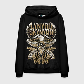 Мужская толстовка 3D с принтом Lynyrd Skynyrd в городе Новоалтайск, 100% полиэстер | двухслойный капюшон со шнурком для регулировки, мягкие манжеты на рукавах и по низу толстовки, спереди карман-кенгуру с мягким внутренним слоем. | 