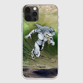 Чехол для iPhone 12 Pro Max с принтом Great White в городе Новоалтайск, Силикон |  | brawn | element | fangs | foam | grin | jaw | ocean | run | shark | teeth | wave | акула | бег | волна | зубы | клыки | мускулы | океан | оскал | пена | стихия