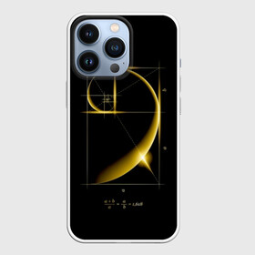 Чехол для iPhone 13 Pro с принтом Золотое сечение в городе Новоалтайск,  |  | black | development | equation | formula | gold | golden | ideal | perfection | proportion | section | spiral | золото | золотое | идеальная | пропорция | развитие | сечение | совершенство | спираль | уравнение | формула | черный