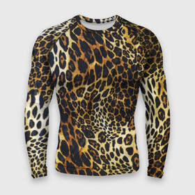 Мужской рашгард 3D с принтом Шкура леопарда в городе Новоалтайск,  |  | animal | cheeky | dangerous | leopard | nature | pattern | predator | skin | spots | wild | дерзкий | дикий | животное | леопард | опасный | природа | пятна | узор | хищник
