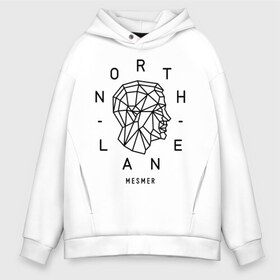 Мужское худи Oversize хлопок с принтом Northlane в городе Новоалтайск, френч-терри — 70% хлопок, 30% полиэстер. Мягкий теплый начес внутри —100% хлопок | боковые карманы, эластичные манжеты и нижняя кромка, капюшон на магнитной кнопке | Тематика изображения на принте: discoveries | mesmer | node | northlane | singularity | группы | метал | музыка | рок