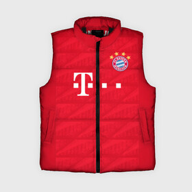 Женский жилет утепленный 3D с принтом Bayern home 19 20 в городе Новоалтайск,  |  | Тематика изображения на принте: bayern | champions league | germany | munchen | бавария | германия | левандовски | лига чемпинов | мюнхен | рибери | роббен