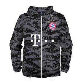 Мужская ветровка 3D с принтом Bayern away gk 18-19 в городе Новоалтайск, 100% полиэстер | подол и капюшон оформлены резинкой с фиксаторами, два кармана без застежек по бокам, один потайной карман на груди | bayern | champions league | germany | munchen | бавария | германия | левандовски | лига чемпинов | мюнхен | нойер | рибери | роббен