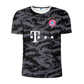 Мужская футболка 3D спортивная с принтом Bayern away gk 18-19 в городе Новоалтайск, 100% полиэстер с улучшенными характеристиками | приталенный силуэт, круглая горловина, широкие плечи, сужается к линии бедра | Тематика изображения на принте: bayern | champions league | germany | munchen | бавария | германия | левандовски | лига чемпинов | мюнхен | нойер | рибери | роббен