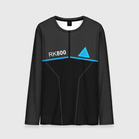 Мужской лонгслив 3D с принтом RK800 CONNOR в городе Новоалтайск, 100% полиэстер | длинные рукава, круглый вырез горловины, полуприлегающий силуэт | action | ai | android | connor | dbhpk19 | detroit become human | rk 800 | rk 900 | андроиды | детектив | игра | интерактивное кино | кара | коннор | логотип | маркус | роботы | фирменный стиль | экшн