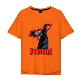 Мужская футболка хлопок Oversize с принтом John Wick Fortnite в городе Новоалтайск, 100% хлопок | свободный крой, круглый ворот, “спинка” длиннее передней части | Тематика изображения на принте: 2019 | armor | armour | cybersport | esport | fortnite | game | john wick | llama | logo | the reaper | the reaper half fortnite | броня | джон уик | игра | киберспорт | лама | симулятор строительства | строительство | фортнайт | черный