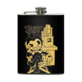 Фляга с принтом Bendy And The Ink Machine (40) в городе Новоалтайск, металлический корпус | емкость 0,22 л, размер 125 х 94 мм. Виниловая наклейка запечатывается полностью | bendy | bendy and the ink machine | devil | game | horror | ink | mask | бенди | бенди и чернильная машина | краска | чернила