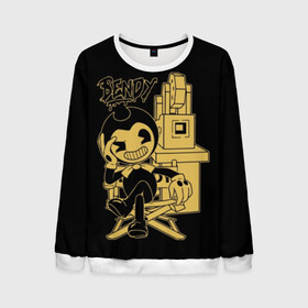 Мужской свитшот 3D с принтом Bendy And The Ink Machine (40) в городе Новоалтайск, 100% полиэстер с мягким внутренним слоем | круглый вырез горловины, мягкая резинка на манжетах и поясе, свободная посадка по фигуре | bendy | bendy and the ink machine | devil | game | horror | ink | mask | бенди | бенди и чернильная машина | краска | чернила