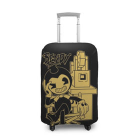 Чехол для чемодана 3D с принтом Bendy And The Ink Machine (40) в городе Новоалтайск, 86% полиэфир, 14% спандекс | двустороннее нанесение принта, прорези для ручек и колес | bendy | bendy and the ink machine | devil | game | horror | ink | mask | бенди | бенди и чернильная машина | краска | чернила