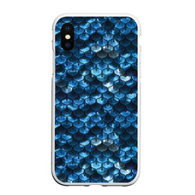 Чехол для iPhone XS Max матовый с принтом Синяя чешуя в городе Новоалтайск, Силикон | Область печати: задняя сторона чехла, без боковых панелей | blue | color | fish | gray | mermaid | neyad | pattern | scales | sea | shiny | siren | skin | turquoise | wallpaper | water | бирюзовый | блестящий | вода | кожа | море | неяда | обои | паттерн | русалка | рыба | серый | синий | сирена | цвет |
