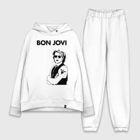 Женский костюм хлопок Oversize с принтом Bon Jovi в городе Новоалтайск,  |  | bon jovi | альбом | арена | бон | бон джови | глэм | группа | джови | джон | метал | музыка | надпись | песни | поп | попрок | рок | рокер | смайл | солист | софт | стена | хард | хеви | хевиметал
