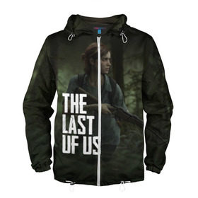 Мужская ветровка 3D с принтом THE LAST OF US в городе Новоалтайск, 100% полиэстер | подол и капюшон оформлены резинкой с фиксаторами, два кармана без застежек по бокам, один потайной карман на груди | gamer | player | stels | the last of us | the last of us part 2 | бегун | джоэл | каннибалы | охотники | сталкер | топляк | цикады | щелкун | элли