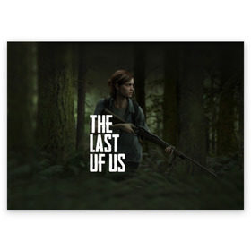 Поздравительная открытка с принтом THE LAST OF US в городе Новоалтайск, 100% бумага | плотность бумаги 280 г/м2, матовая, на обратной стороне линовка и место для марки
 | gamer | player | stels | the last of us | the last of us part 2 | бегун | джоэл | каннибалы | охотники | сталкер | топляк | цикады | щелкун | элли