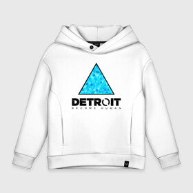 Детское худи Oversize хлопок с принтом  DETROIT BECOME HUMAN в городе Новоалтайск, френч-терри — 70% хлопок, 30% полиэстер. Мягкий теплый начес внутри —100% хлопок | боковые карманы, эластичные манжеты и нижняя кромка, капюшон на магнитной кнопке | action | ai | android | connor | dbhpk19 | detroit become human | rk 800 | rk 900 | андроиды | детектив | игра | интерактивное кино | кара | коннор | логотип | маркус | роботы | фирменный стиль | экшн