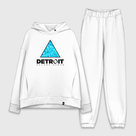 Женский костюм хлопок Oversize с принтом DETROIT BECOME HUMAN в городе Новоалтайск,  |  | action | ai | android | connor | dbhpk19 | detroit become human | rk 800 | rk 900 | андроиды | детектив | игра | интерактивное кино | кара | коннор | логотип | маркус | роботы | фирменный стиль | экшн