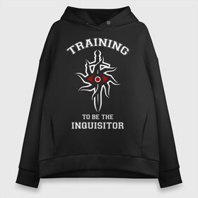 Женское худи Oversize хлопок с принтом Dragon Age в городе Новоалтайск, френч-терри — 70% хлопок, 30% полиэстер. Мягкий теплый начес внутри —100% хлопок | боковые карманы, эластичные манжеты и нижняя кромка, капюшон на магнитной кнопке | dragon age | gamer | grey wardens | inquisition | игры | инквизиция | компьютерные игры | серые стражи