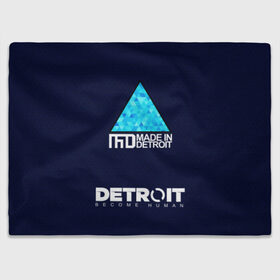 Плед 3D с принтом DETROIT BECOME HUMAN в городе Новоалтайск, 100% полиэстер | закругленные углы, все края обработаны. Ткань не мнется и не растягивается | action | ai | android | connor | dbhpk19 | detroit become human | rk 800 | rk 900 | андроиды | детектив | игра | интерактивное кино | кара | коннор | логотип | маркус | роботы | фирменный стиль | экшн