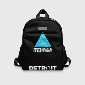 Детский рюкзак 3D с принтом DETROIT BECOME HUMAN в городе Новоалтайск, 100% полиэстер | лямки с регулируемой длиной, сверху петелька, чтобы рюкзак можно было повесить на вешалку. Основное отделение закрывается на молнию, как и внешний карман. Внутри дополнительный карман. По бокам два дополнительных кармашка | Тематика изображения на принте: action | ai | android | connor | dbhpk19 | detroit become human | rk 800 | rk 900 | андроиды | детектив | игра | интерактивное кино | кара | коннор | логотип | маркус | роботы | фирменный стиль | экшн