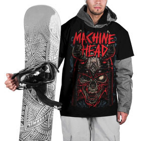Накидка на куртку 3D с принтом Machine Head в городе Новоалтайск, 100% полиэстер |  | heavy metal | machine head | metal | грув метал | группы | метал | музыка | рок | трэш метал | хэви метал