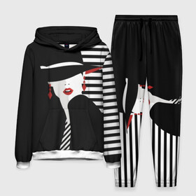 Мужской костюм 3D (с толстовкой) с принтом Fashion в городе Новоалтайск,  |  | abstraction | black | clothes | ear | face | fashion | girl | gray | hat | makeup | motto | red | slogan | stripes | style | tie | white | woman | young | абстракция | белый | галстук | девиз | девушка | женщина | красный | лицо | макияж | мода | молодая 