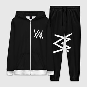 Женский костюм 3D с принтом ALAN WALKER (НА СПИНЕ)   АЛАН ВОЛКЕР в городе Новоалтайск,  |  | alan walker | aw | electro | electro music | music | алан уокер | музыка | музыкант | электро | электронная музыка