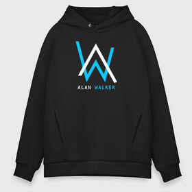 Мужское худи Oversize хлопок с принтом ALAN WALKER в городе Новоалтайск, френч-терри — 70% хлопок, 30% полиэстер. Мягкий теплый начес внутри —100% хлопок | боковые карманы, эластичные манжеты и нижняя кромка, капюшон на магнитной кнопке | Тематика изображения на принте: alan walker | aw | electro | electro music | music | алан уокер | музыка | музыкант | электро | электронная музыка