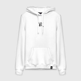 Женская толстовка хлопок с принтом ALAN WALKER в городе Новоалтайск, френч-терри, мягкий теплый начес внутри (100% хлопок) | карман-кенгуру, эластичные манжеты и нижняя кромка, капюшон с подкладом и шнурком | alan walker | aw | electro | electro music | music | алан уокер | музыка | музыкант | электро | электронная музыка