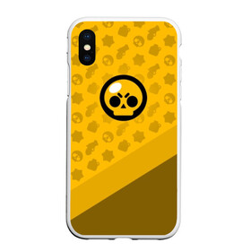 Чехол для iPhone XS Max матовый с принтом BRAWL STARS в городе Новоалтайск, Силикон | Область печати: задняя сторона чехла, без боковых панелей | brawl | bull | colt | crow | el primo | game | games | leon | moba | online | penny | poco | shelly | spike | star | stars | wanted | брав | бравл | браво | звезда | звезды | игра | игры | лого | моба | онлайн | старс