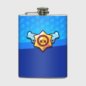 Фляга с принтом BRAWL STARS в городе Новоалтайск, металлический корпус | емкость 0,22 л, размер 125 х 94 мм. Виниловая наклейка запечатывается полностью | brawl | bull | colt | crow | el primo | game | games | leon | moba | online | penny | poco | shelly | spike | star | stars | wanted | брав | бравл | браво | звезда | звезды | игра | игры | лого | моба | онлайн | старс