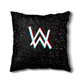 Подушка 3D с принтом ALAN WALKER GLITCH в городе Новоалтайск, наволочка – 100% полиэстер, наполнитель – холлофайбер (легкий наполнитель, не вызывает аллергию). | состоит из подушки и наволочки. Наволочка на молнии, легко снимается для стирки | alan walker | aw | electro | electro music | glitch | music | space | алан уокер | космос | музыка | музыкант | электро | электронная музыка