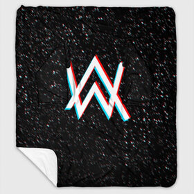 Плед с рукавами с принтом ALAN WALKER GLITCH в городе Новоалтайск, 100% полиэстер | Закругленные углы, все края обработаны. Ткань не мнется и не растягивается. Размер 170*145 | alan walker | aw | electro | electro music | glitch | music | space | алан уокер | космос | музыка | музыкант | электро | электронная музыка