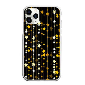 Чехол для iPhone 11 Pro Max матовый с принтом Звёздочки в городе Новоалтайск, Силикон |  | abstraction | art | black | bright | decor | decoration | line | shine | star | thread | white | yellow | абстракция | арт | белый | блеск | декор | желтый | звезда | линия | нить | сияние | украшение | черный | ярко