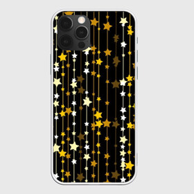 Чехол для iPhone 12 Pro Max с принтом Звёздочки в городе Новоалтайск, Силикон |  | abstraction | art | black | bright | decor | decoration | line | shine | star | thread | white | yellow | абстракция | арт | белый | блеск | декор | желтый | звезда | линия | нить | сияние | украшение | черный | ярко